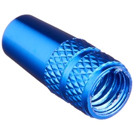 Force 80493 Bicycle French Valve Cap, Aluminum, Blue, 2 Pieces