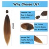 Yaki Straight Hair 20 Inch Prestretched Braiding Hair Extension T3027