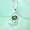 Starchenie Birthstone Heart Pendant Necklace for Women 925 Sterling Silver