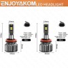 ENJOYAKOM 12000K H11 H9 LED Headlight Super Bright Bulbs Kit