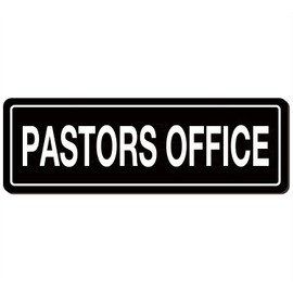 Pastors Office Acrylic Sign Door Wall Signage for Church House Home Office