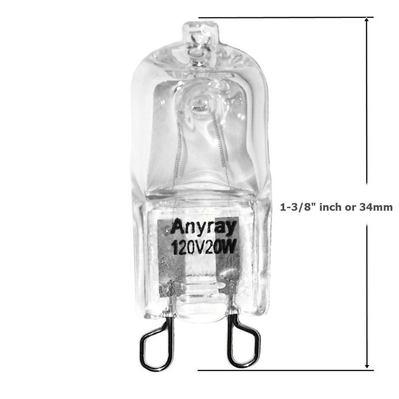 Anyray A1712S (1)-Bulb 20 Watt G9 Short T4 20W Clear