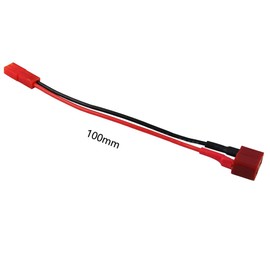 Yiqigou 3pcs Deans T Male Female Plug to JST Male Female Connector Adapter Cable Wire Lead, 10cm with 20AWG Wire (T Female to JST Female) Connector (T Male to Mini Tamiya Female)