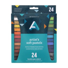 Art Alternatives Artist Soft Pastel Set, 24-Colors, Landscape - colorful pastel sticks for blending, sketching, and drawing