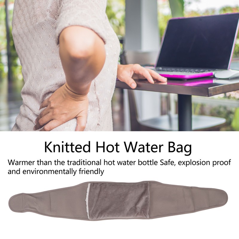 Rubber Hot Water Bottle With Waist Cover Knitted Cover Warm