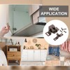 sourcing map 4Pcs Cabinet Latch Double Roller Catches, Lock Stop