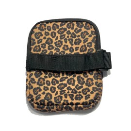 Unbranded Leopard Print Tumbler Pouch Accessory Zipper