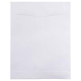 JAM PAPER 8 3/4 x 11 1/2 Open End Catalog Commercial Envelopes - White - 25/Pack
