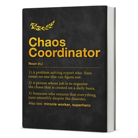 WDXDOWF Chaos Coordinator Definition Notebook Journal, Thank You Appreciation Gift for Boss Manager Leader Coworkers Teacher, Retirement Gifts