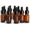 Yizhao 10ml Amber Dropper Bottle, Empty Eye Glass Dropper Bottles