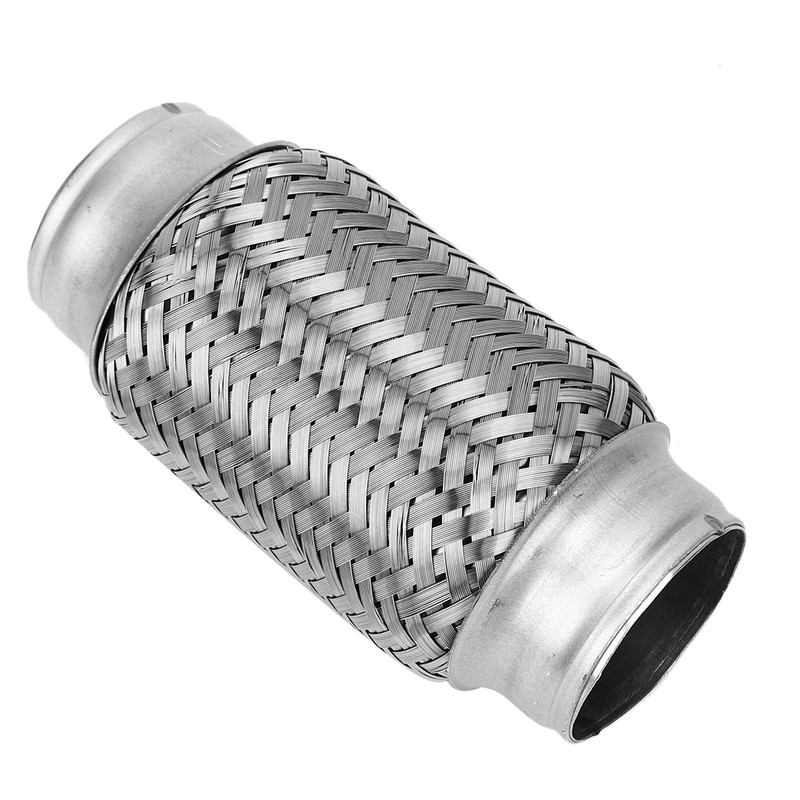 2 x 6in Car Exhaust Flexible Pipe Stainless Steel Weld
