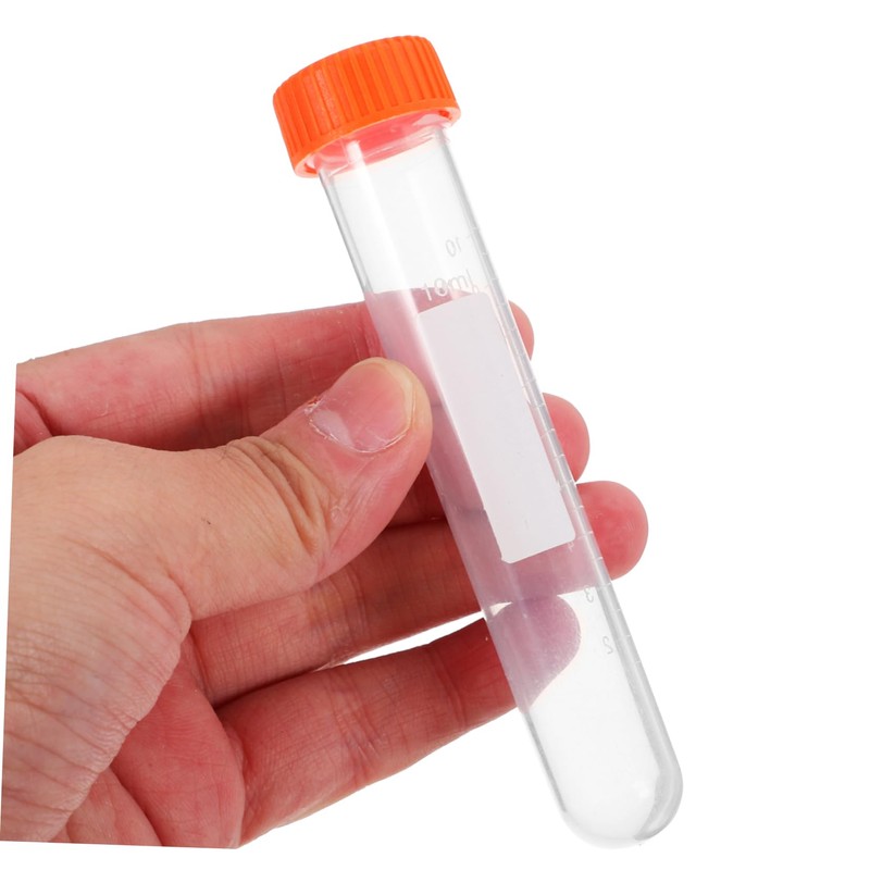 GLEAVI 10ml Mini Storage Bottles Caps Test Tube Vials Vials