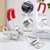 Pack of 8 Tension Clasps, Metal Crate Lock Adjustable with