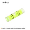 HARFINGTON 10pcs Small Cylindrical Bubble Level Vials 7x26.5mm PMMA Mini