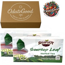 Shavuot Soursop Tea 20Tea Bags (30g) 2-Pack – Product of Jamaica – Curated & Packaged by ODatzGood