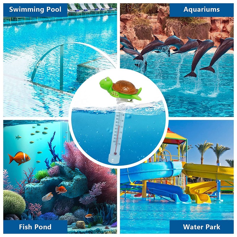 Floating Pool Thermometer, Large Display with String Easy to Read,