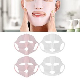 Máscaras Máscaras de Silicona Reutilizables Paquete Facial de Silicona Máscara Facial, 4 Piezas Soporte de Máscara Facial de Silicona Almohadillas Faciales de Silicona Máscara de