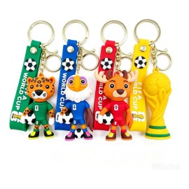 4pc 2026 Llaveros De La Mascota De Fútbol De La Copa Mundial
