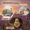 SNOOZYCAT Pack of 2 Refillable Valerian Catnip Cushions + 4