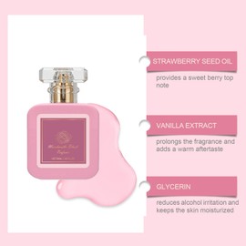 Pink Blush Perfume, A Long-Lasting Fragrance, Portable Set, For Feminine, Youthful Women,Suitable For Sensitive Skin, Dates, Commutes, and Various Other Scenarios
