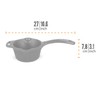 Petromax Cast Iron Saucepan with Pour Spouts, Sauce Pot for