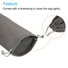 PATIKIL 5pcs Microfiber Pouch 14x10cm Grey Soft Storage Drawstring Gift