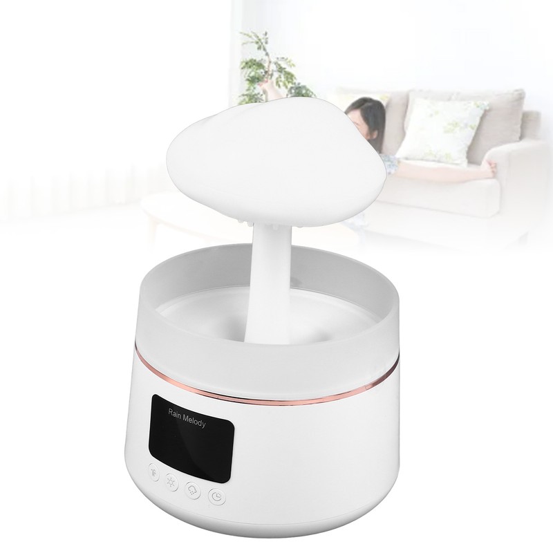 Rain Cloud Essential Oil Diffuser Humidifier Ultrasound Water Drip White