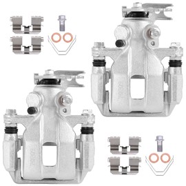 KUIPERAUTO 2PCS Rear Disc Brake Caliper Assembly w/Bracket Compatible for Honda Accord 2013 2014 2015 2016 2017 Rear Driver and Passenger Side 19B7097 19B7096