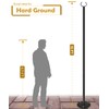 Derkniel 10 FT Outdoor String Light Pole Stand for Hard