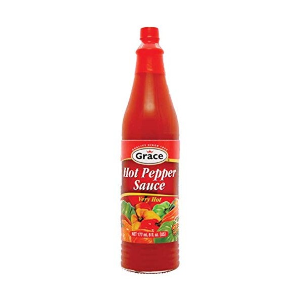 Grace Hot Pepper - Salsa de pimienta (6oz), 2 unidades