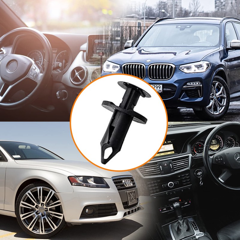 XPOOP Pack of 100 Car Expansion Rivets, Car Plastic Rivets,