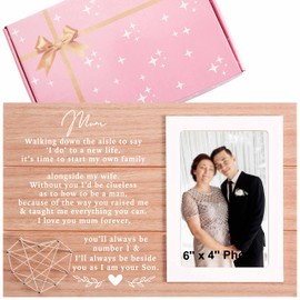 Mom Gift from Son-Picture Frame Gift for Mother of the Groom-Wedding Present for Mom-Bridal Shower Present for Mother of the Groom-You'll Always Be Number 1 and I'll Always Be Beside You