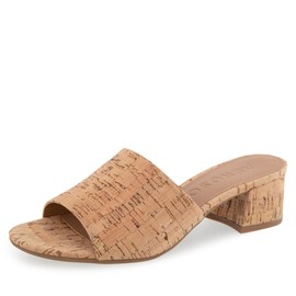 Aerosoles Women's Como Slide Sandal, Natural Cork, 8