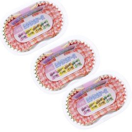 Zenkaku Bento Box, Side Dish Holder, Oval Shape, 3 Packs, 48 Pieces, Total of 144 Checkered