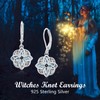 Celtic Knot Earrings 925 Sterling Silver Abalone Shell Celtic Drop