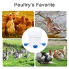 Chicken Waterer Cups, 8 Packs Blue Large Chicken Watering Cups,
