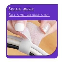 Cable Straps that can be fixed, 50 pcs 3.5X1.1 inches, for data line management and cable management, etc. Black