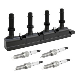 UF669 Set of 1 Ignition Coil Pack and Iridium-Platinum Spark Plugs Compatible with Buick Encore,Chevy Cruze,Sonic,Trax,Volt Cruze Limited 1.4L 1.8L L4,Replace D521C 55577898 55579072 25198623