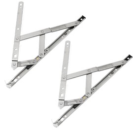 2 Pcs Universal Window Hinge Kit, Window Hinge Double Glazing Friction Stay, Window Friction Stay Hinges, Stainless Steel Window Friction Hinges, 12 inch Non Handed Stainless Steel
