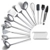 ReaNea Kitchen Cooking Utensils Set 26 Pieces, Stainless Steel Heavy