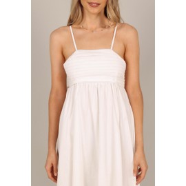 Petal & Pup Women's Alice Bow Back Midi Dress, White