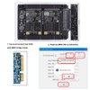 xiwai Dual MSATA Mini SATA SSD Card JBOD Raid0 Span