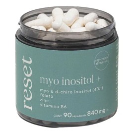 Reset |myo Inositol+ |myo&d-chiro Inositol Folato Zinc 90cap Sabor Sin sabor
