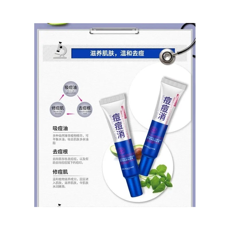 Crema Anti Acn Bioaqua Zona Localizada Piel Grasa Puntos