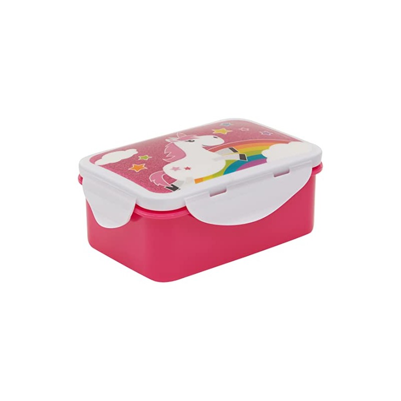 infinite by GEDA LABELS 15898 Unicorn Kids 4-Way Clip-Lock Lunch