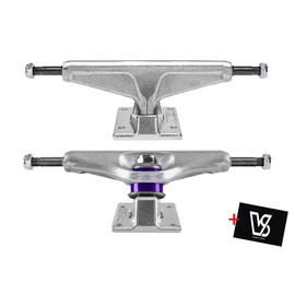 Venture Trucks 5.25 High All Polished Set (2 Axles) + Vamos Skate Co Sticker