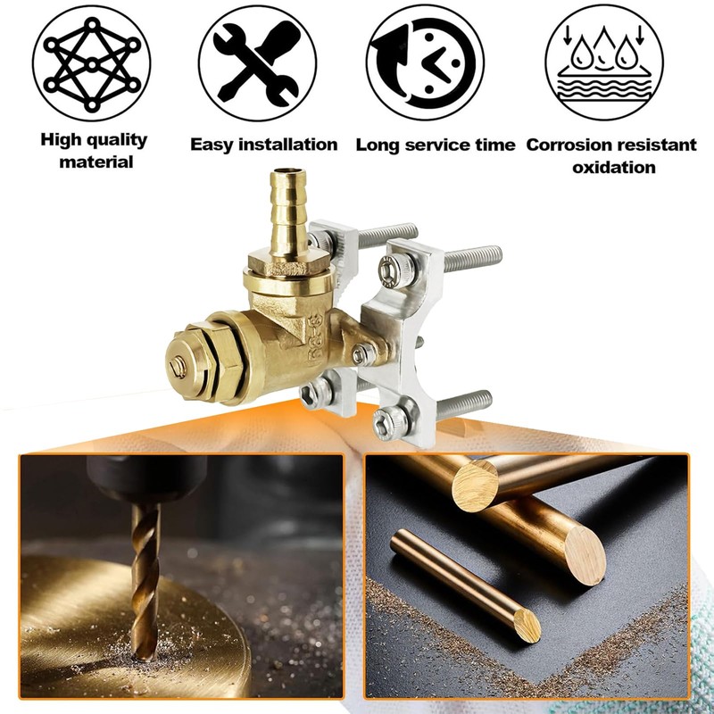 Boomless Spray Nozzle, #10#12 Orifices Brass Boomless Broadcast Nozzle for