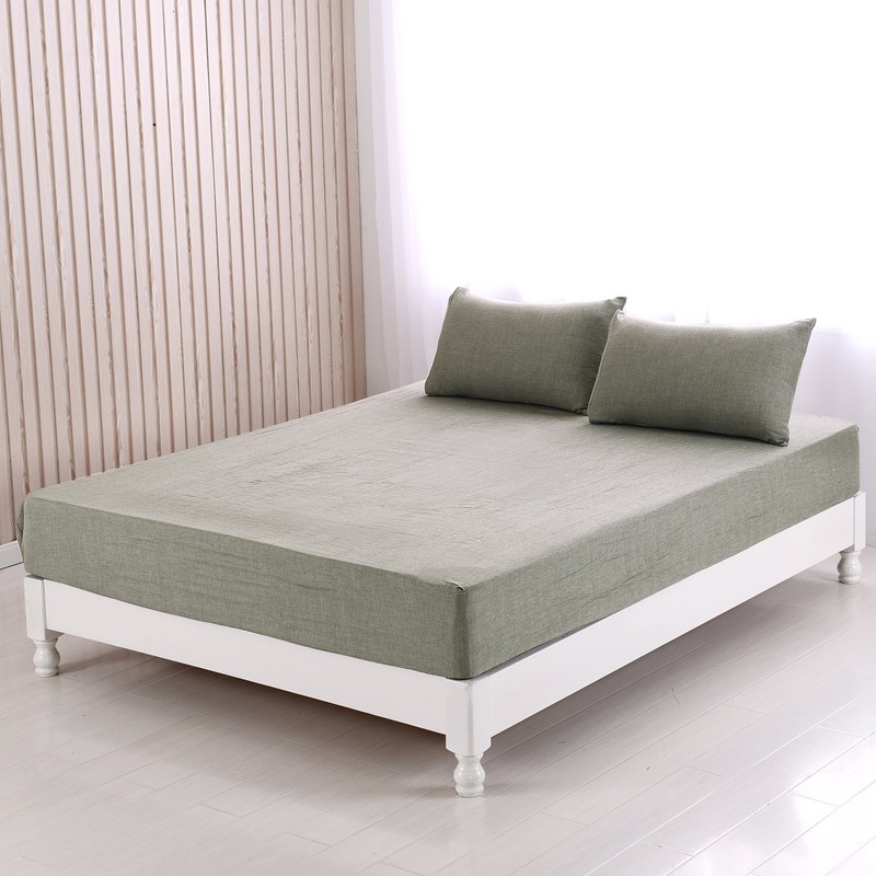 Organic Cotton Fitted Sheet, 11.8 inches (30 cm), Deep Pocket,