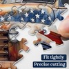 American Truck Puzzles for Adults 1000 Pieces, Vintage USA Flag