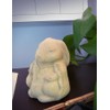 Modern Artisans Meditating Bunny Rabbit - Small Cast Stone Desk